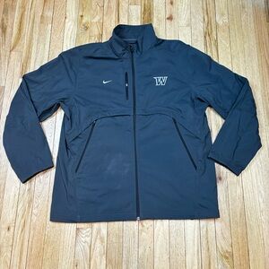 Washington Huskies Jacket Mens XL Gray Nike Full Zip NCAA Football Basketball